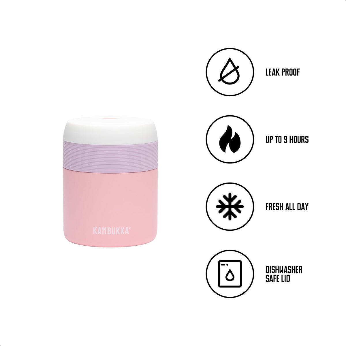 Bora 600 ml Baby Pink , Boîte isotherme , Kambukka