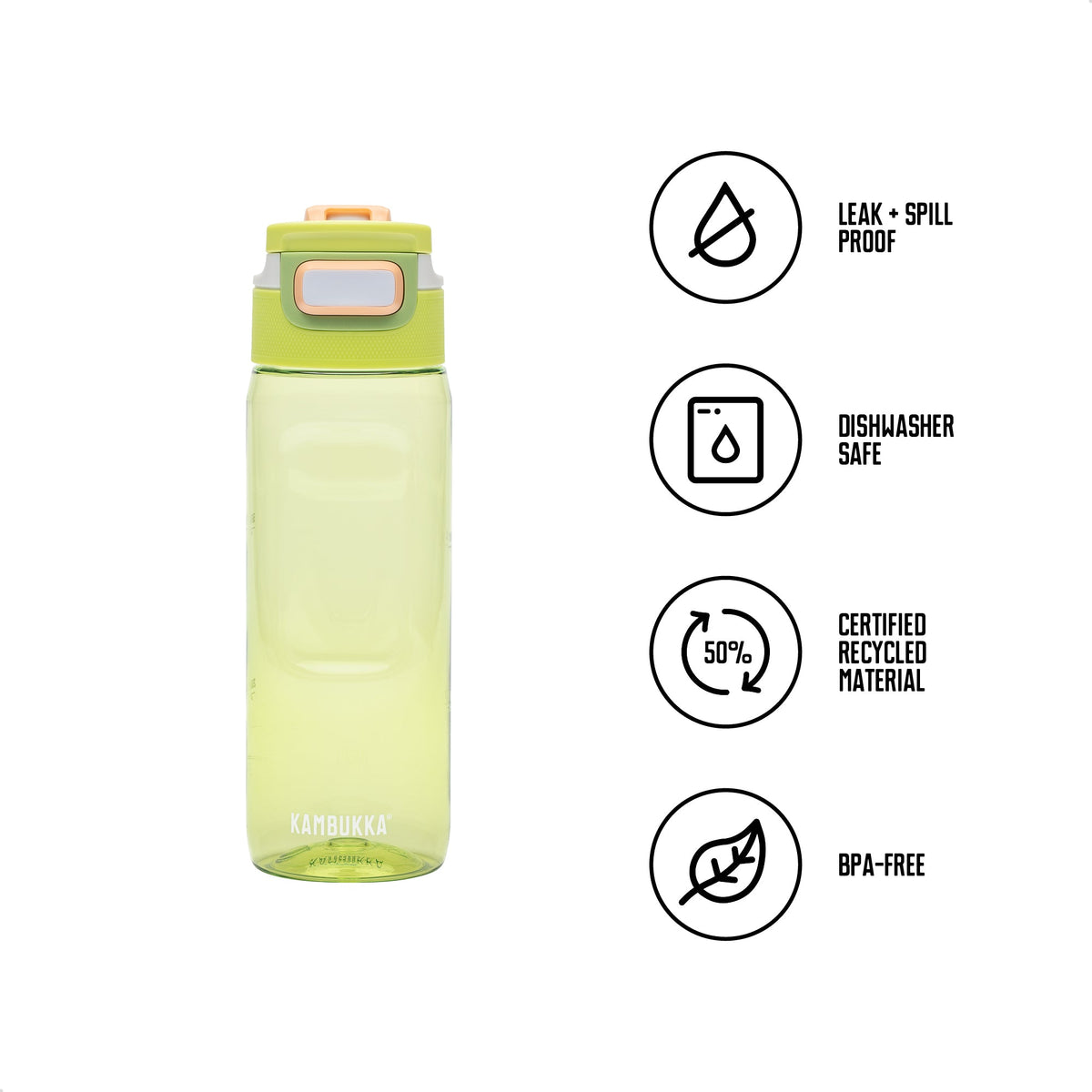 Elton 750 ml Fine Lime , Gourde , Kambukka