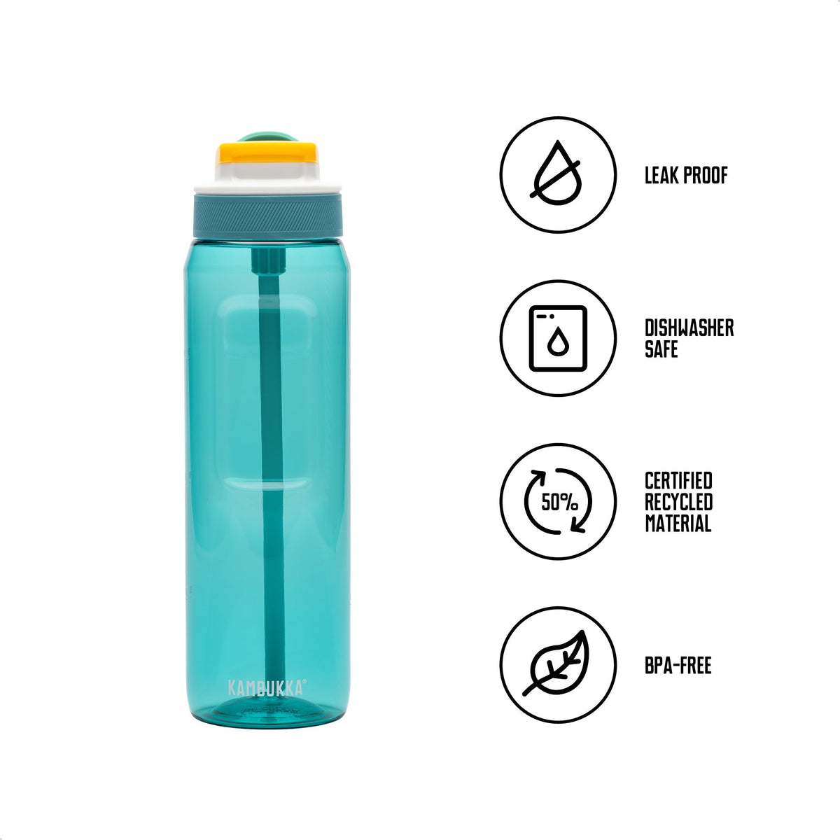 Lagoon 1000 ml Zesty Green , Gourde , Kambukka