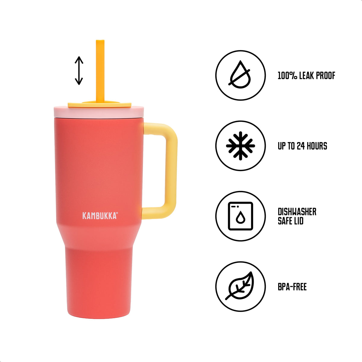 Rio 950 ml Pink Papaya , Gourde , Kambukka